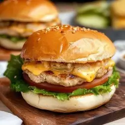 Chicken Burger With Mushroom