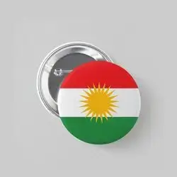 kurdish flag pin