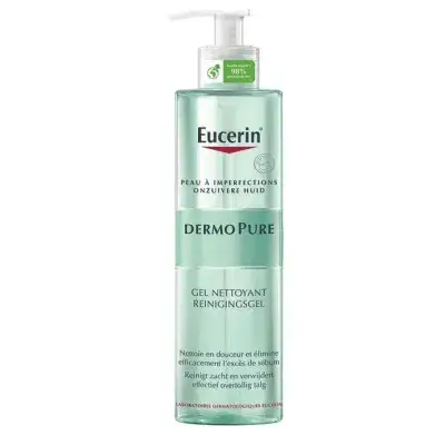 جل منظف للوجه ديرموبيور من يوسرين - 400 مل/Eucerin Dermopure Cleansing Gel 400ml