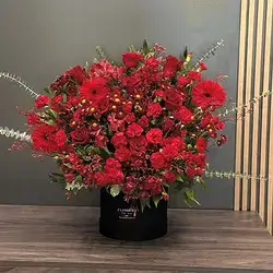Red Flower Box