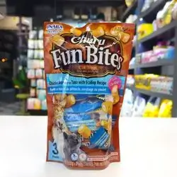 Churu Fun Bites With ( Chicken Wrap Tuna With Scallop Recipe ) 3 Packs