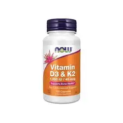 NOW Supplements, Vitamin D-3 & K-2, 1,000 IU/45 mcg
