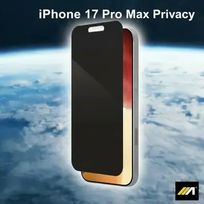 KUZOOM HD Glass Screen Protector for iPhone 17 Pro privacy