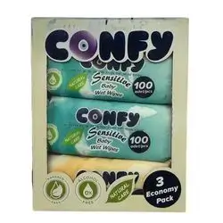 Wet Cleanser Baby Confi 3 * 100 pcs