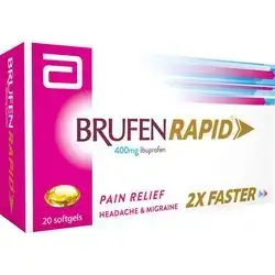 Brufen Rapid 400mg Ibuprofen 20 softgels