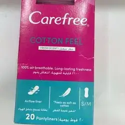 carefree cotton feel s/m 20pads
