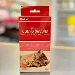 Bioline Catnip Biscuits Salmon Flavor 80g