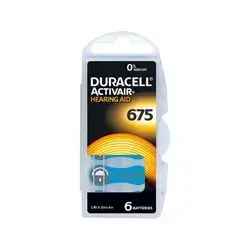 Duracell Activair Hearing Aid Batteries (Size 675)