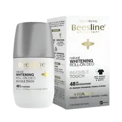 Natural Whitening Roll-On Deo Invisible Touch 48Hr Antiperspirant 50ml _ Beesline