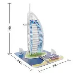 3D Puzzle Paper Model Burj AL Arab