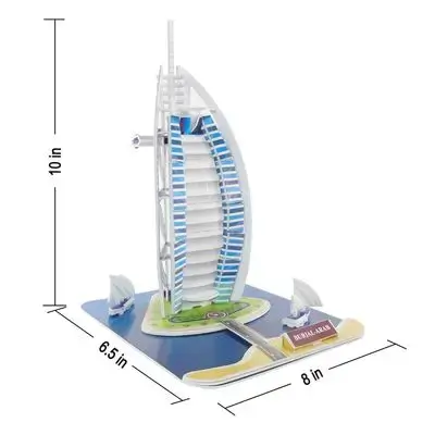 3D Puzzle Paper Model Burj AL Arab
