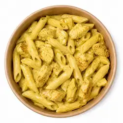 penne with chicken and curry sauce