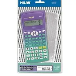 MİLAN Blister pack M240 scientific calculator Sunset series, turquoise colour