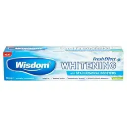 WISDOM WHITENING WITH STAIN REMOVAL BOOSTERS -EXTRA MINT