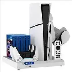 iPega P5s028 All-in-One Charging Stand with Cooling for PS5/PS5 Slim Black
