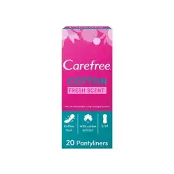 Carefree Fresh Scent Cotton Feel Pantyliners - 20 Pantyliners