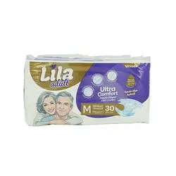 Lila Adult Unisex Ultra Comfort Medium 85 Cm X 125 Cm 30 Pcs