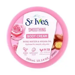 Smoothing Body Cream with Rose Water & Argan Oil 300ml