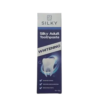 Silky Adult Tooth Paste Whitening 130g _ SILKY