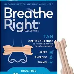 Breath Right Nasal Strips Extra Strength TAN 72pcs