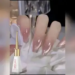 XEIJAYI 1pc 10ml Crystal Cat Eye Nail Gel - Apricot 