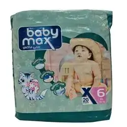 baby max - Number 6 XL Baby Diapers, 16+kg- 20 Diapers