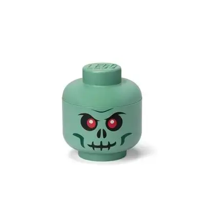 40310813 LEGO Storage Head Small (Green Skeleton)