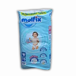 Molfix Extra Diapers No. 6, 62 Count