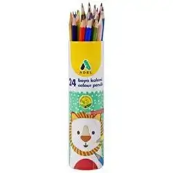 Adel Metal Tube Crayons 24 Colors Full Size