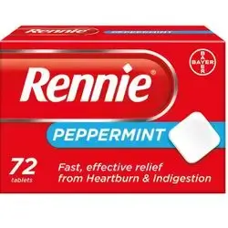 Rennie Peppermint chewable tablets 1 sheet
