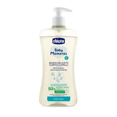 Chicco Baby Moments Gentle Body Wash and Shampoo 500ml