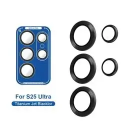 Lito Titanium Alloy Camera Lens Protector for Samsung Galaxy S25 Ultra (Jet Black)