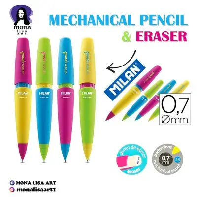 Mechanical Pencil & Eraser 0.7