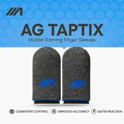 AG Taptix Mobile Gaming Finger Sleeves – Blue (2-Pack)
