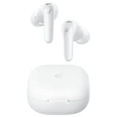 anker soundcore R60i NC, 6-Mics, Real-Time (ANC) Adaptive Noise Cancelling, Hi-Res Sound, Wireless Bluetooth Earbuds, Translation Earbuds, 50H Playtime,(White)