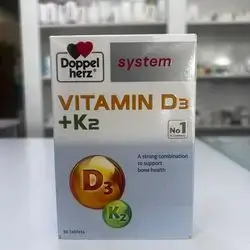Vitamind3 1400IU+K2 100mcg(doppel herz)30tablet