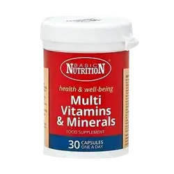 Multivitamins & Minerals 30 Capsules _ BASIC NUTRITION