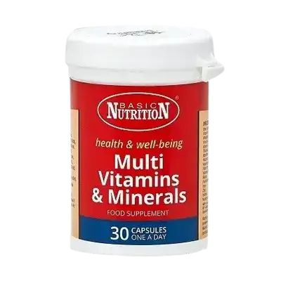 Multivitamins & Minerals 30 Capsules _ BASIC NUTRITION