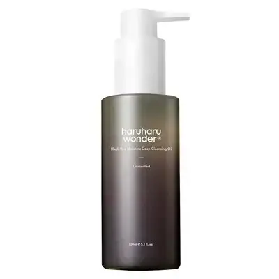 haruharu wonder black rice moisture deep cleansing oil unscented 150ml