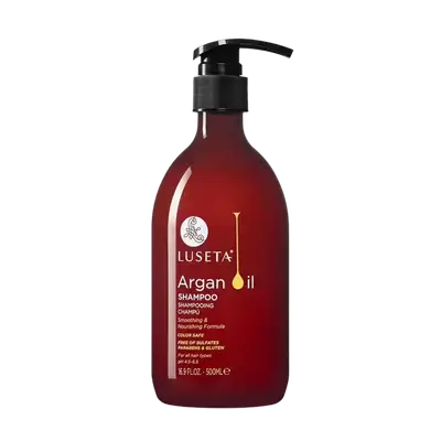 Argan Oil Shampoo for All Hair Types 500ml _ LUSETA