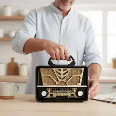 Radio R-7133BT FM AM/SW Multi Band Radio - USB/TF/BT Player And Hi-Fi Speaker