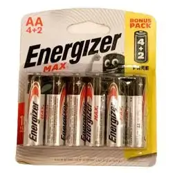Energizer Max AA Batteries - 6 Pack 4+2 Free