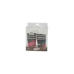 Coffee Paper Cub With Lid 8 Pcs