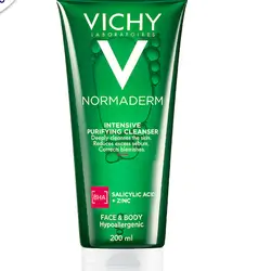 Vichy Normaderm Phytosolution Purifying Gel 200ml غسول للبشرة الدهنية والمعرضة لحب الشباب