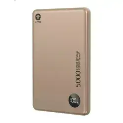 Power Bank Lito 5K Mah LP08 Wireless Desert