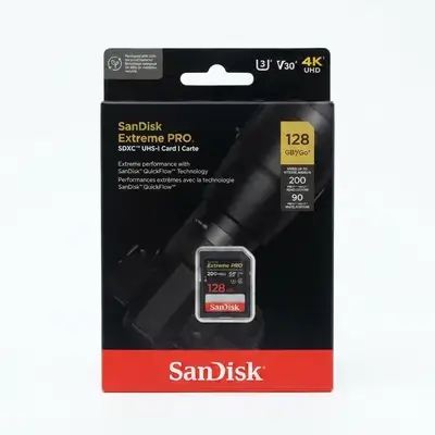 SanDisk Extreme Pro SDXC UHS-I Memory Card (128GB, 200MB/s)