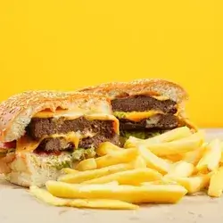Double Meat Burger With Cheese