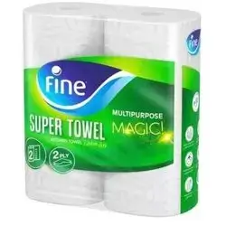 Fine Super Towel kitchen towel 2ply 2 rolls