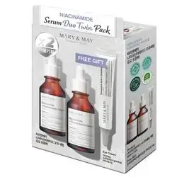 mary & may - niacinamide serum duo twin pack (3pcs)