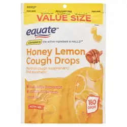 Equate honey lemon cough 160 drops